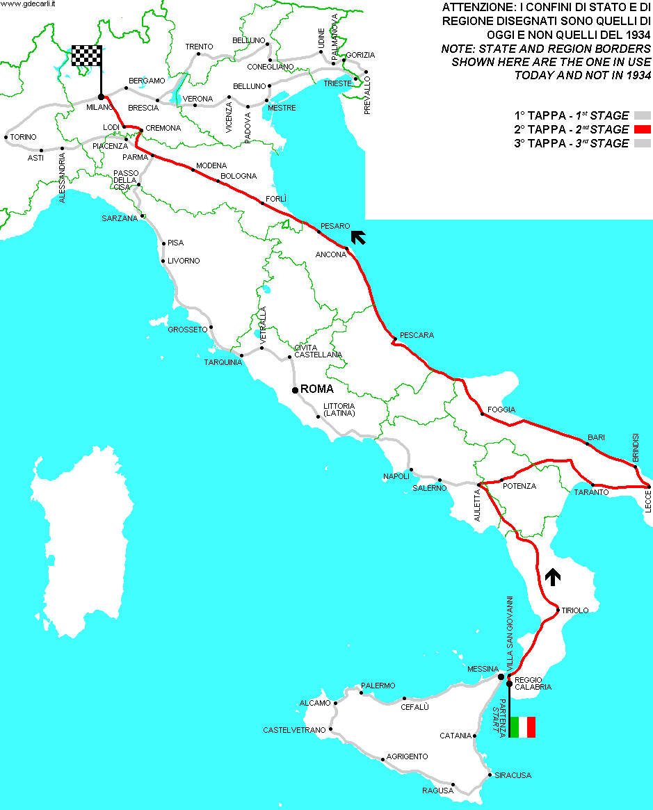 Giro d’Italia 1934 - 2<sup>nd</sup> stage